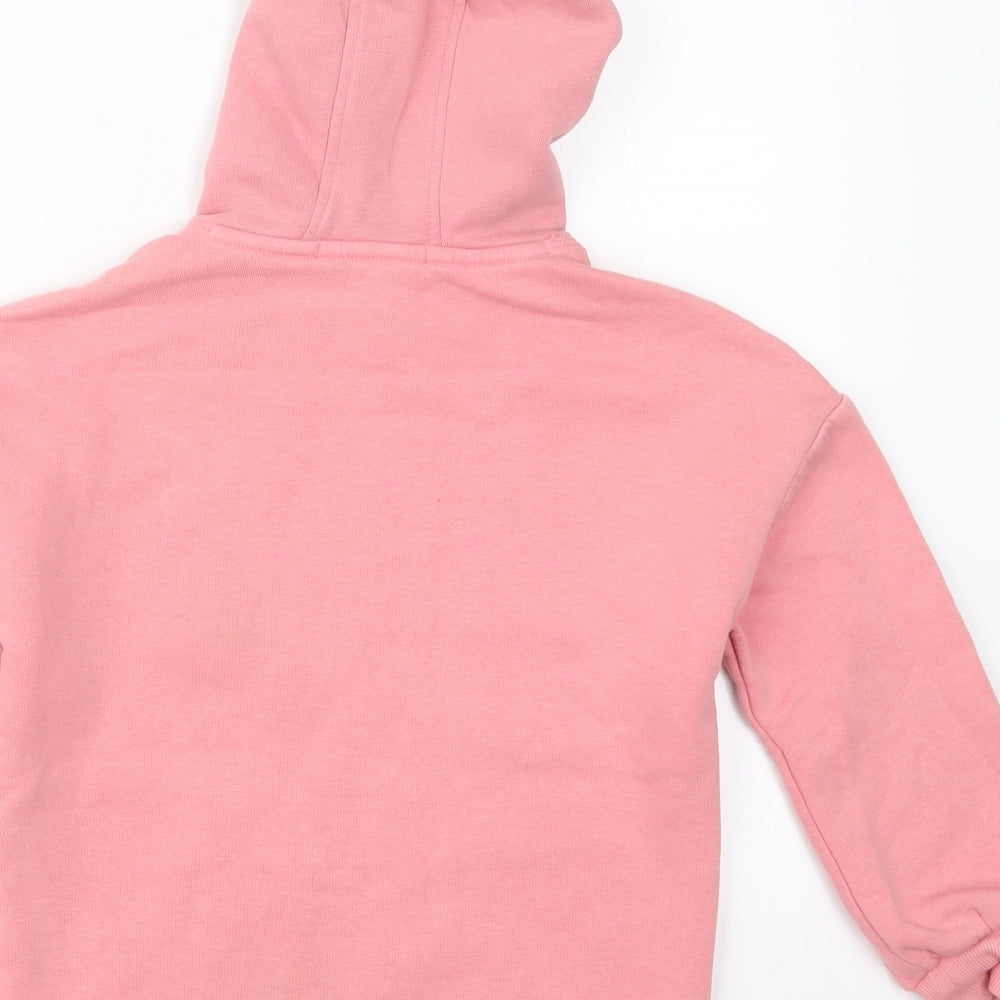 Marks and Spencer Girls Pink   Pullover Hoodie Size 7-8 Years