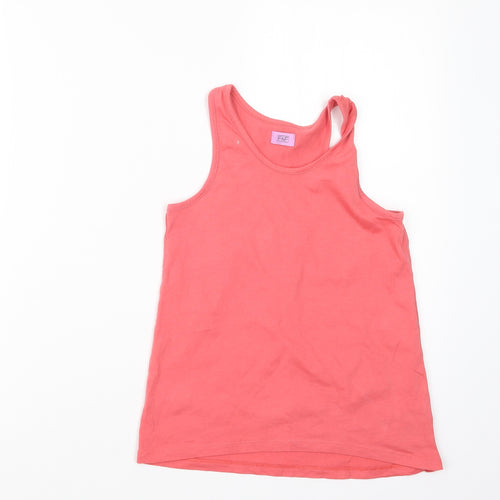 F&F Girls Pink   Basic Tank Size 8-9 Years