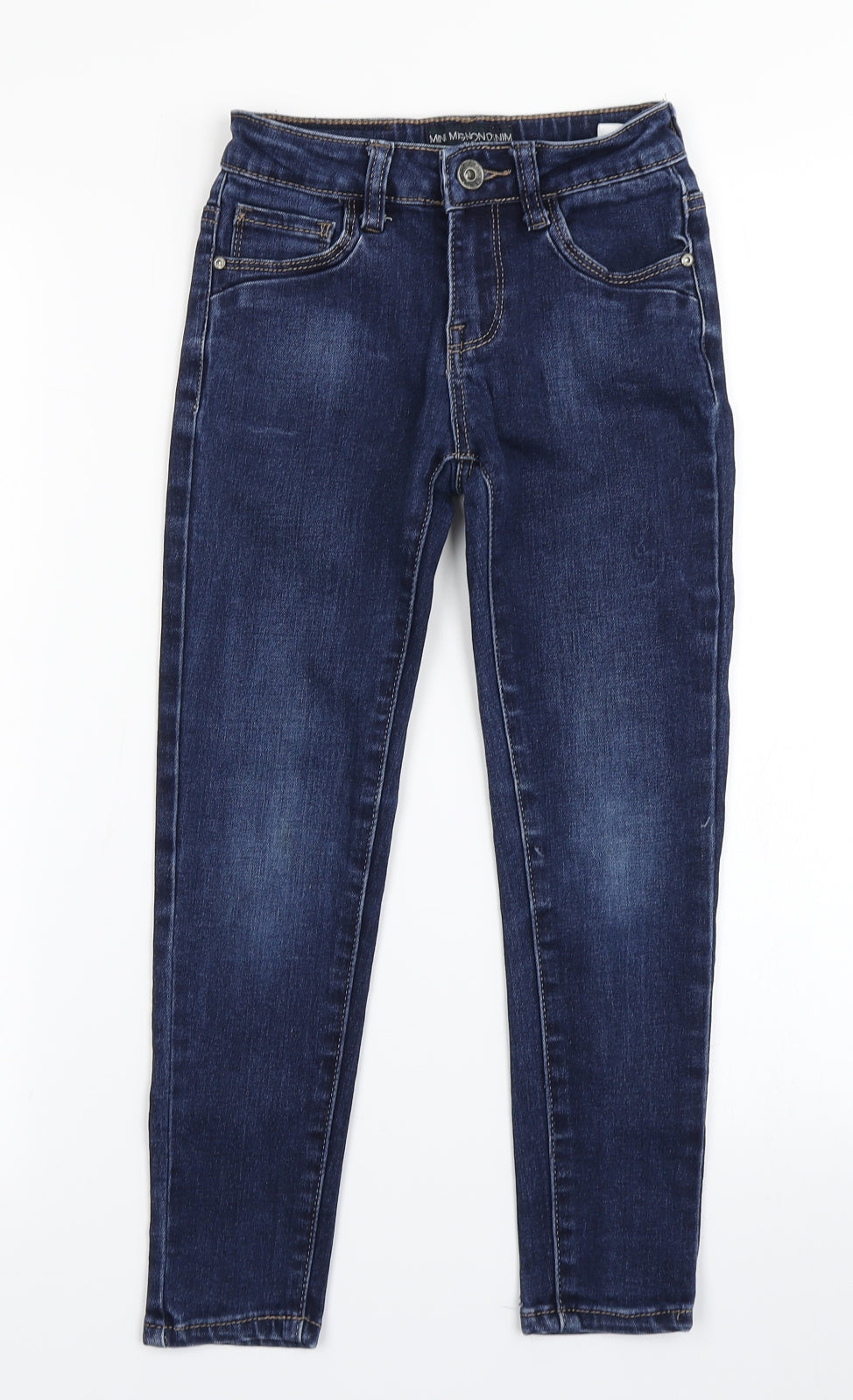 Mini Mignon Denim Girls Blue  Denim Skinny Jeans Size 6 Years