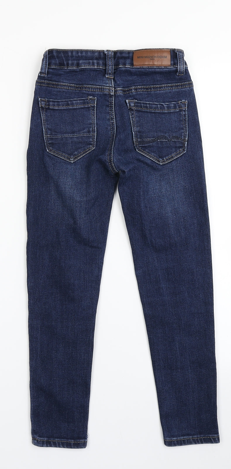 Mini Mignon Denim Girls Blue  Denim Skinny Jeans Size 6 Years