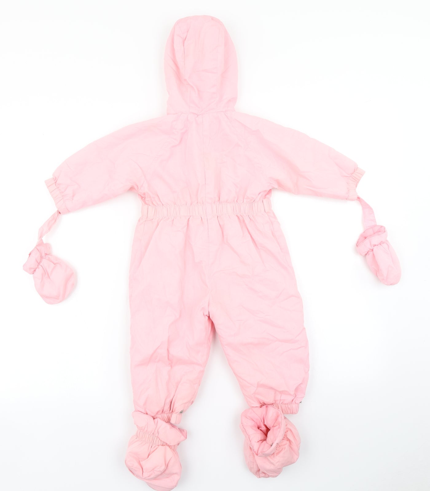Boots Girls Pink   Rain Coat Snowsuit Size 6-9 Months  - With Mitten and Booties