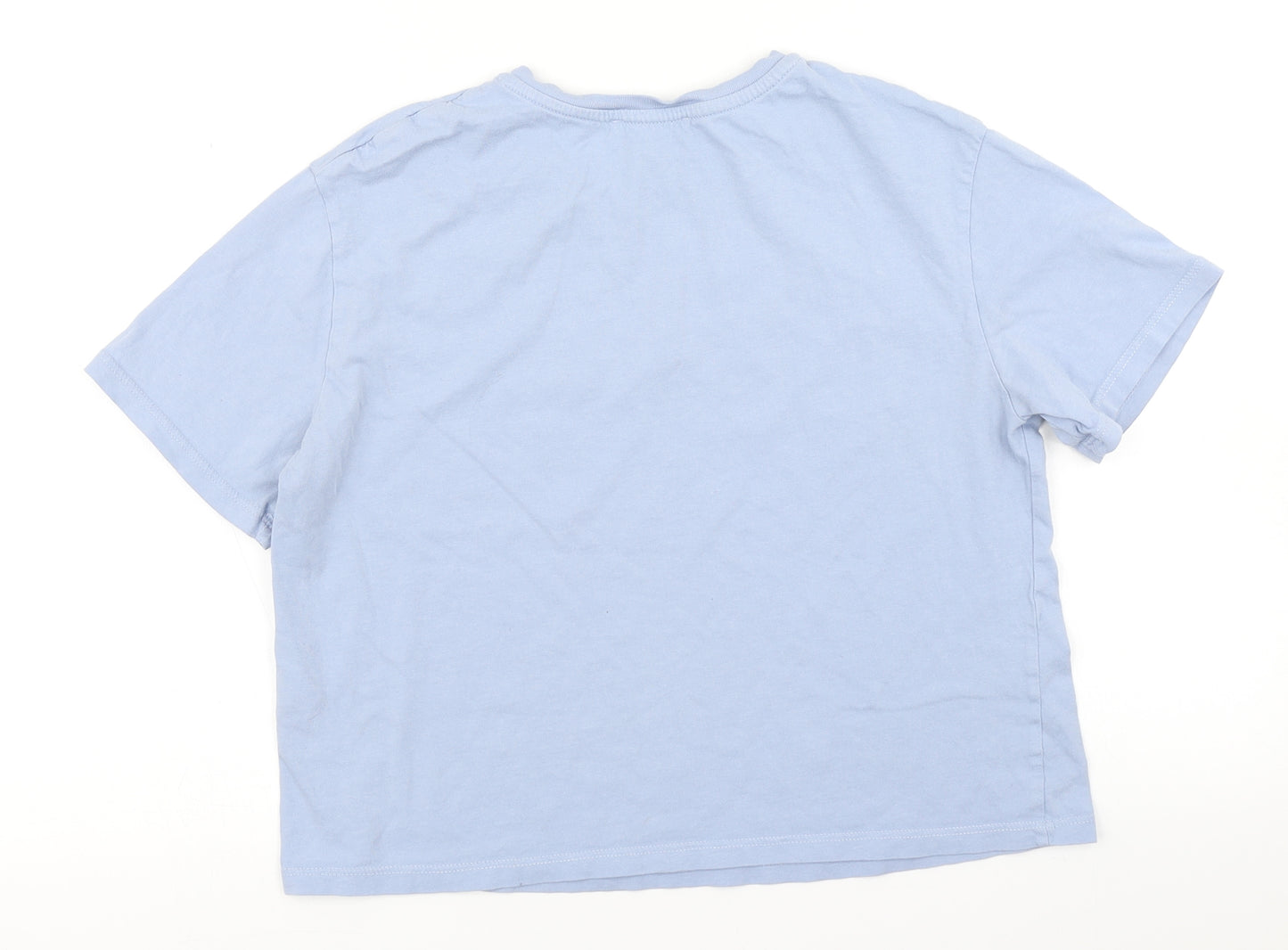 New Look Womens Blue   Cropped T-Shirt Size 8