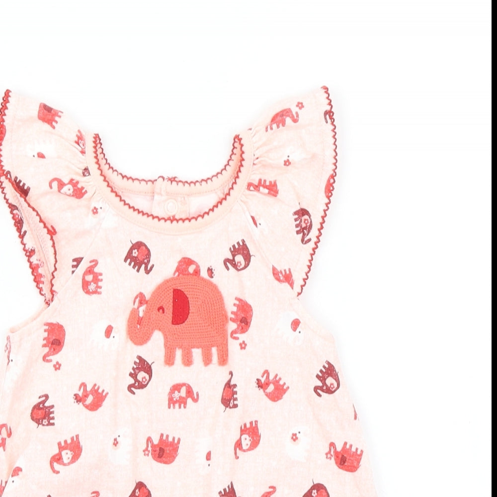Nutmeg Girls Red Polka Dot  Romper One-Piece Size 0-3 Months  - elephant print