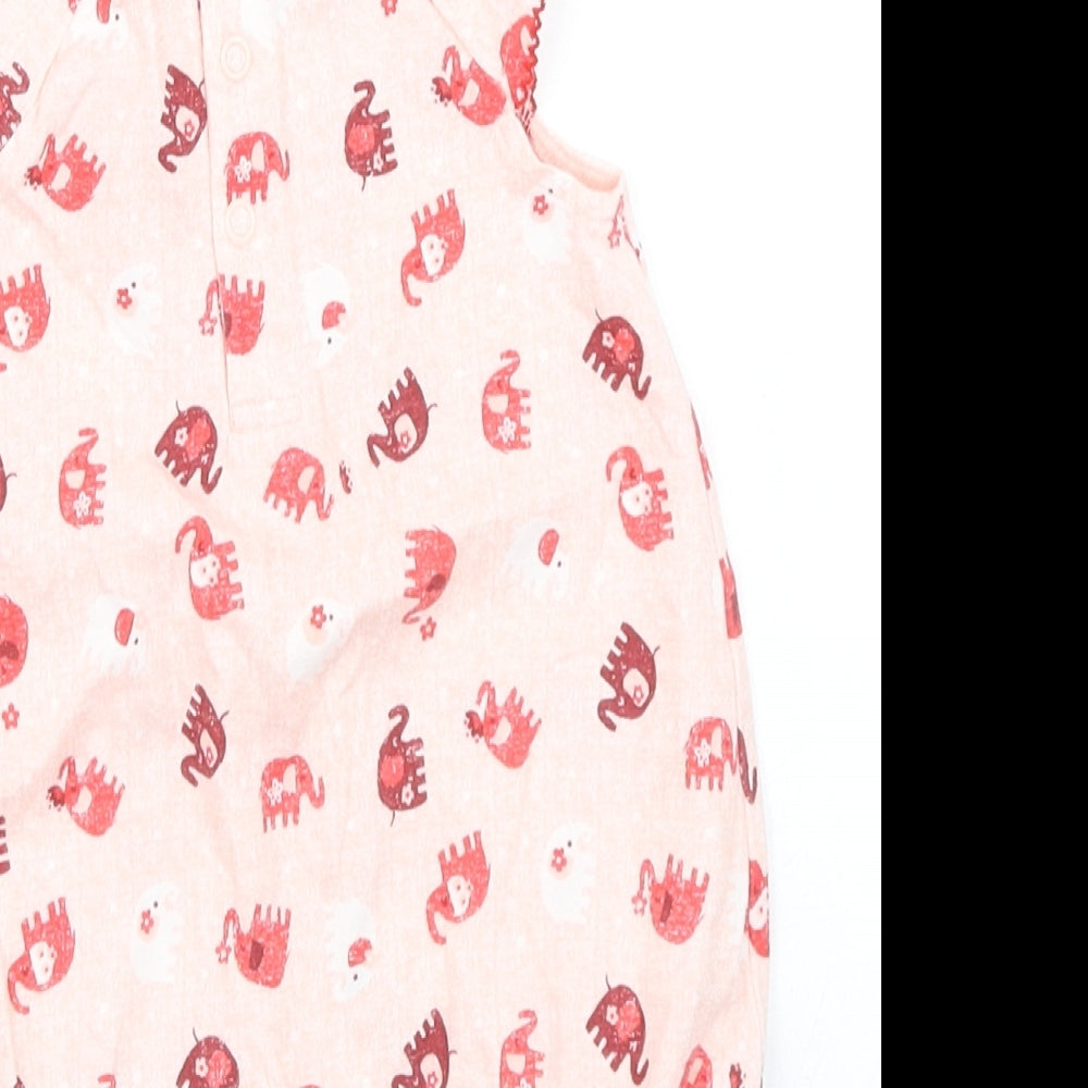 Nutmeg Girls Red Polka Dot  Romper One-Piece Size 0-3 Months  - elephant print