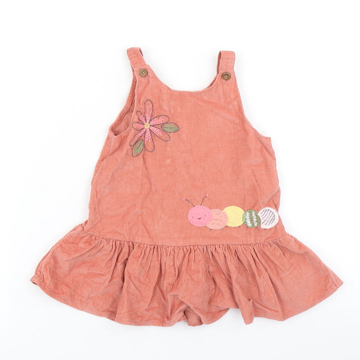 NEXT Girls Brown   Pinafore/Dungaree Dress  Size 6-9 Months