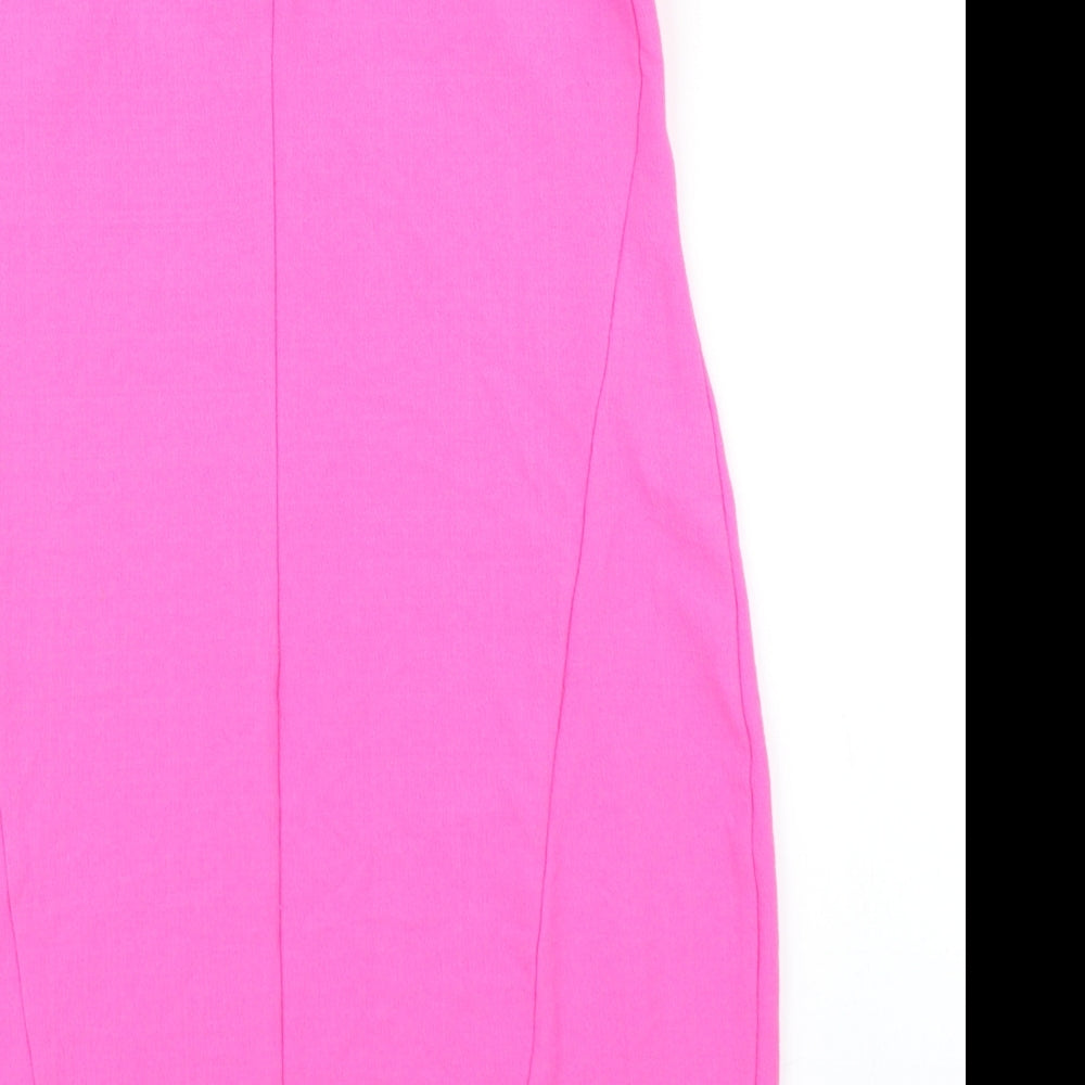 Topshop Womens Pink   Pencil Dress  Size 8