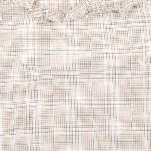 Papaya Womens Brown Plaid  Basic Blouse Size 12