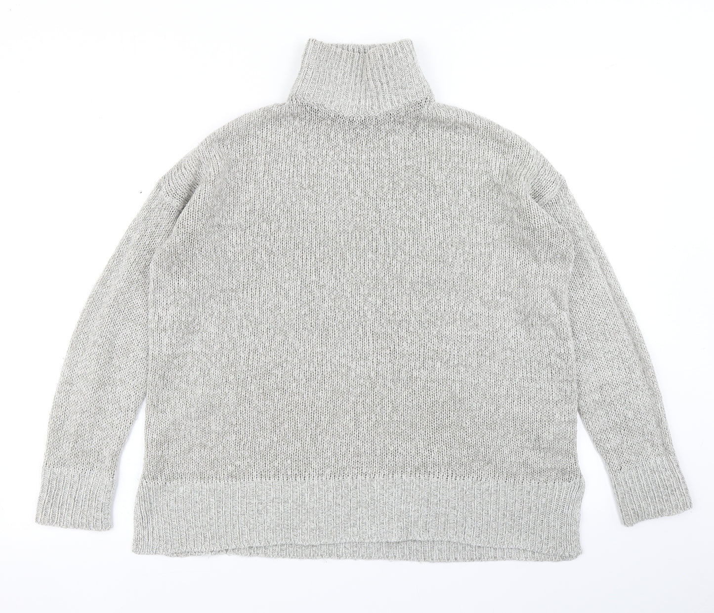 New Look Womens Grey  Knit Pullover Jumper Size S
