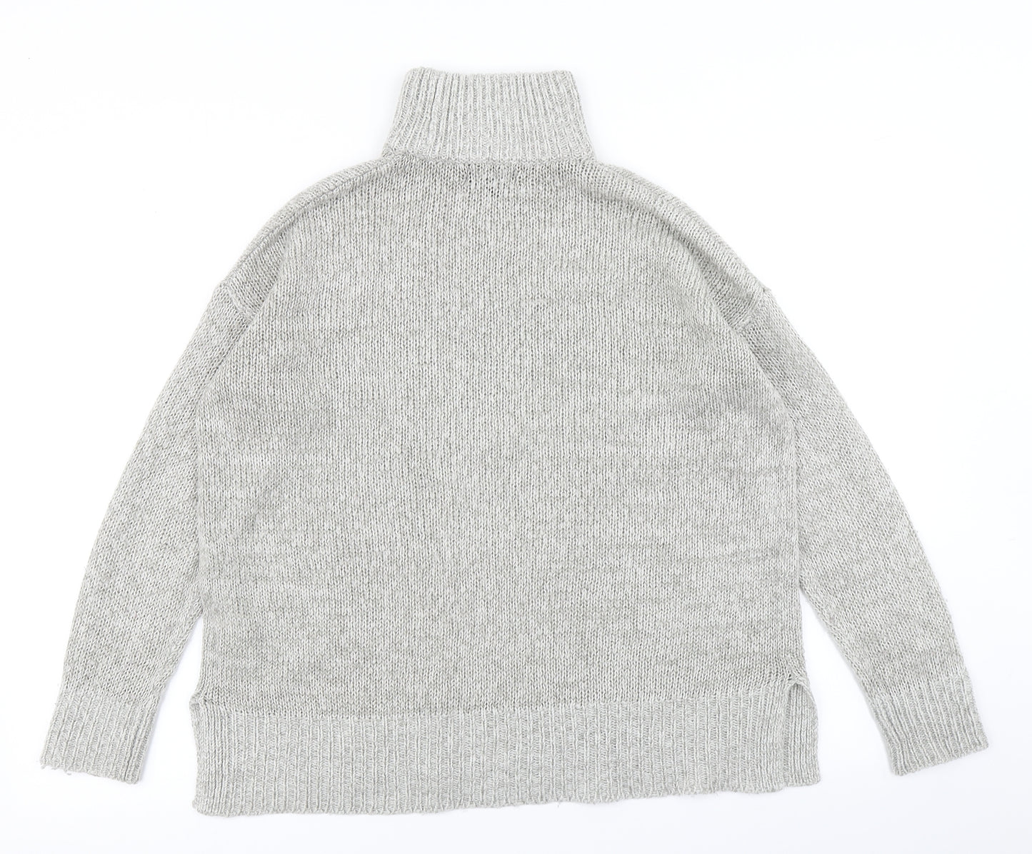 New Look Womens Grey  Knit Pullover Jumper Size S