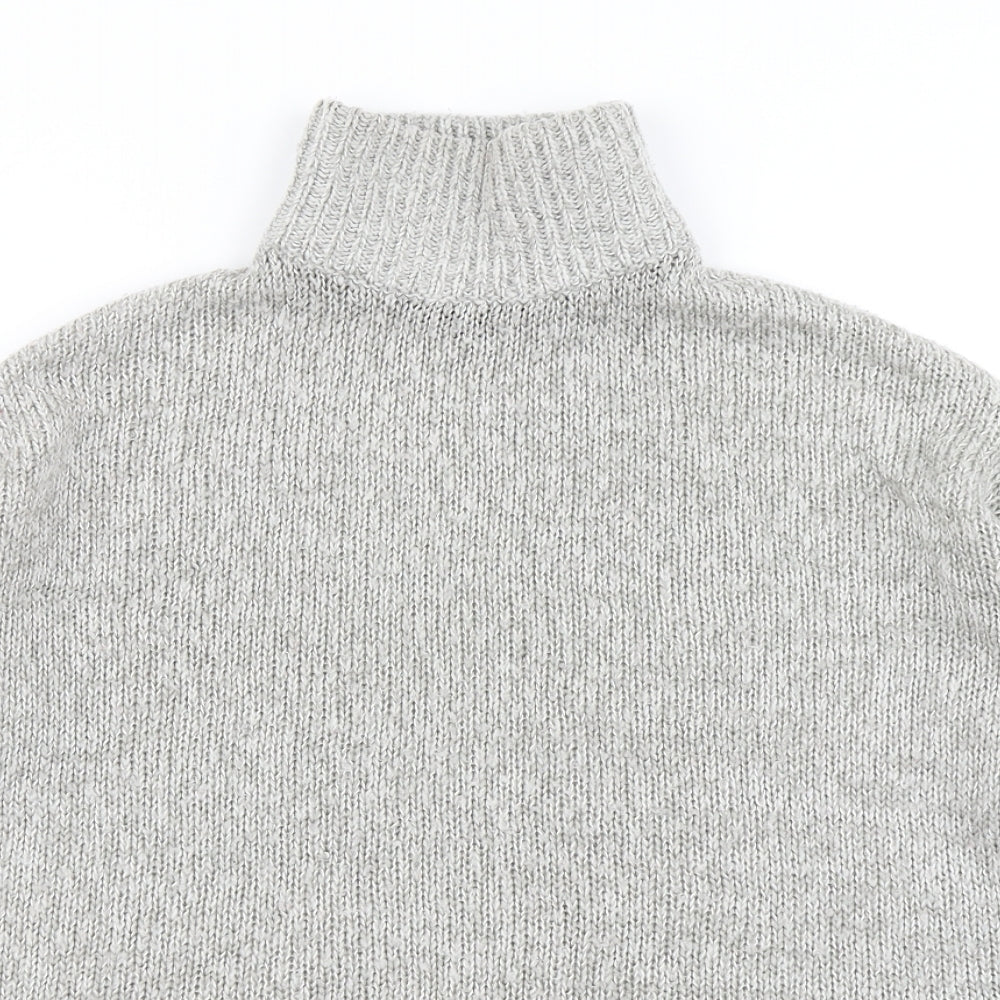 New Look Womens Grey  Knit Pullover Jumper Size S