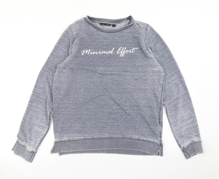 Golddigga Womens Blue   Pullover Sweatshirt Size M
