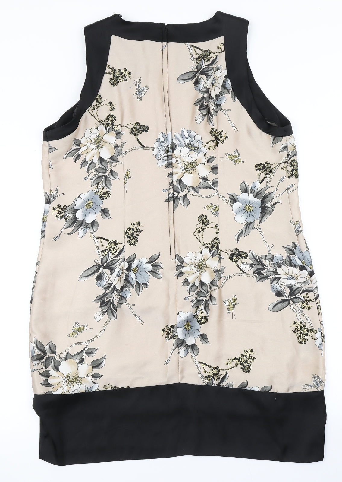 Dorothy Perkins Womens Beige Floral  A-Line  Size 16