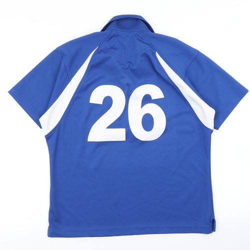 Deluxe Wicking Polo Womens Blue   Basic Polo Size XL