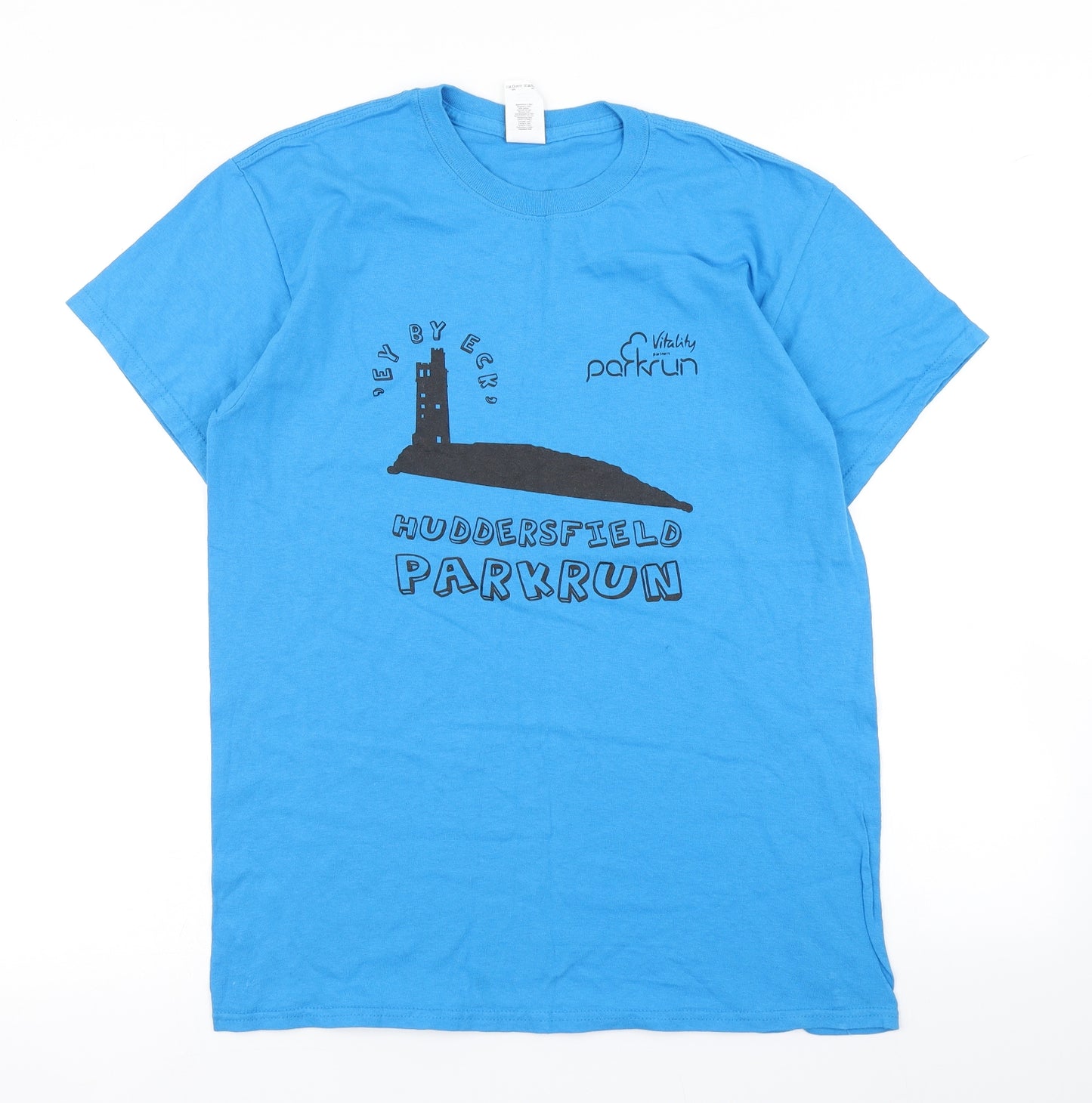 Gildan Mens Blue    T-Shirt Size M