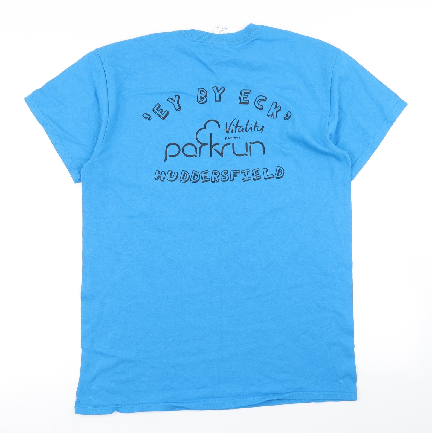 Gildan Mens Blue    T-Shirt Size M