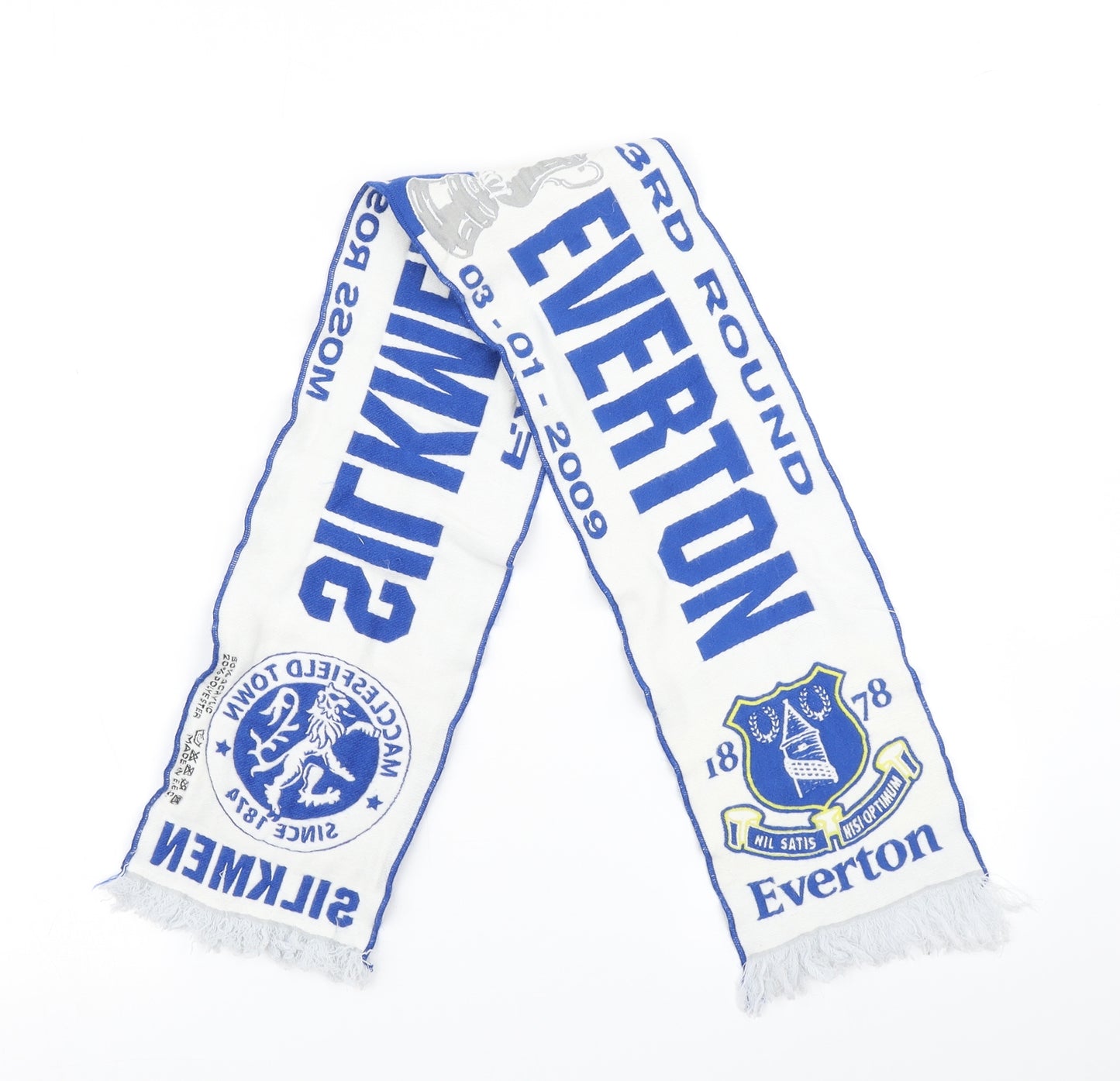 Everton Football Scarf 40 in 8 in - Everton FC vs Macclesfield