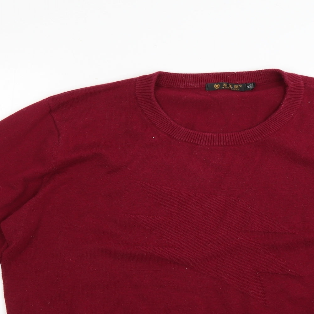 tichlanz Mens Red   Pullover Jumper Size XL