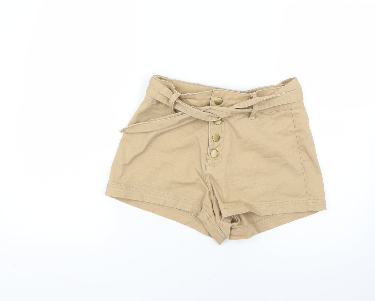 Primark Womens Beige   Chino Shorts Size 8
