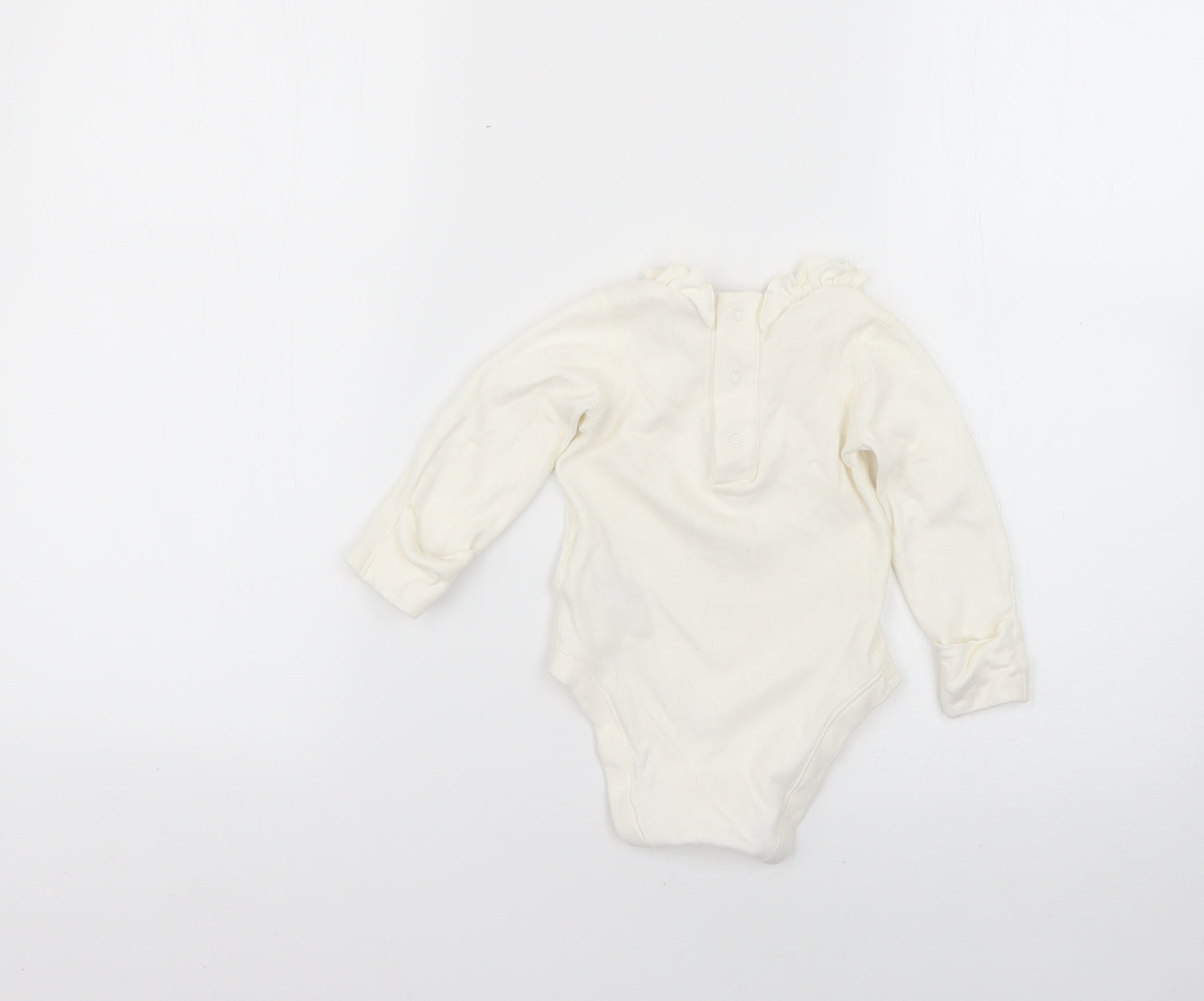 Marks and Spencer Baby White   Babygrow One-Piece Size 3-6 Months