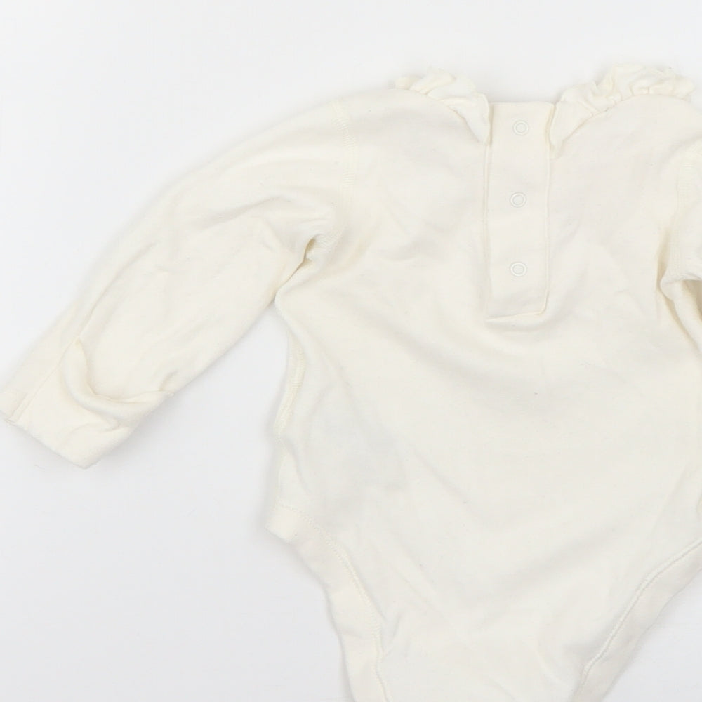 Marks and Spencer Baby White   Babygrow One-Piece Size 3-6 Months