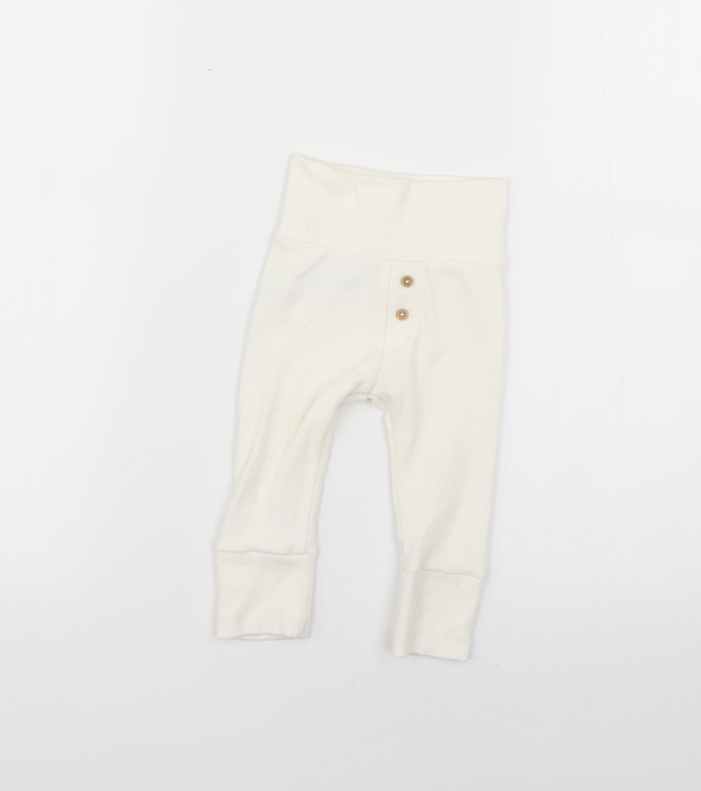Marks and Spencer Baby White   Cropped Leggings Size 3-6 Months
