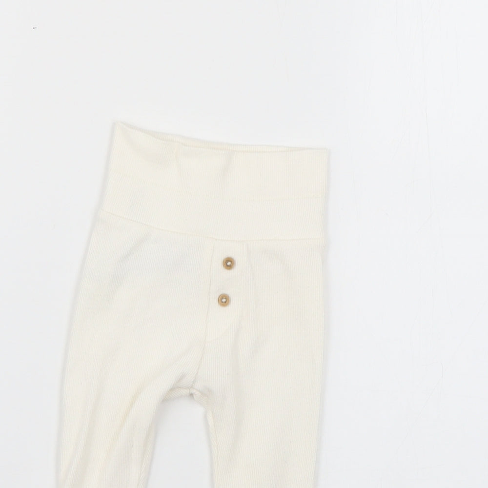 Marks and Spencer Baby White   Cropped Leggings Size 3-6 Months