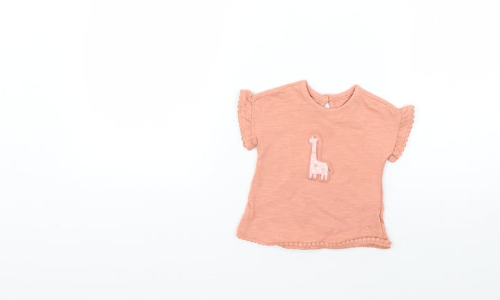 George Baby Pink Basic T-Shirt Size 0-3 Months
