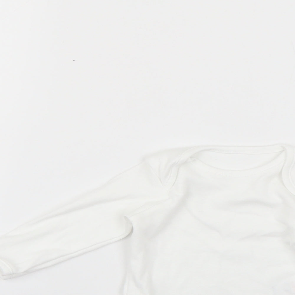 geirge Baby White   Babygrow One-Piece Size 0-3 Months