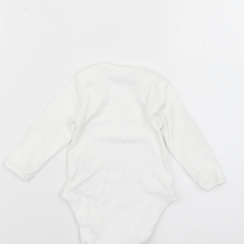 geirge Baby White   Babygrow One-Piece Size 0-3 Months