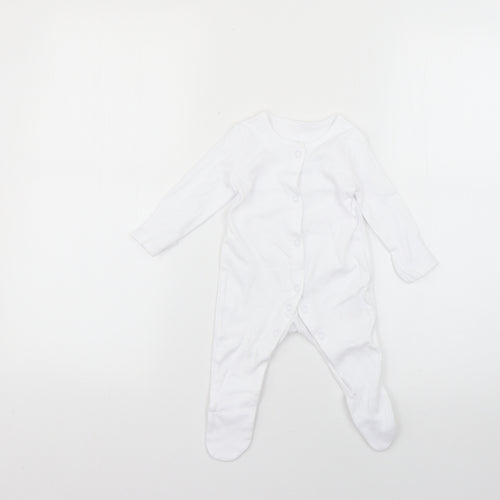 George Baby White   Babygrow One-Piece Size 0-3 Months