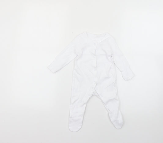 George Baby White   Babygrow One-Piece Size 0-3 Months