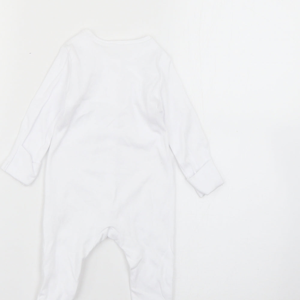 George Baby White   Babygrow One-Piece Size 0-3 Months