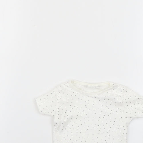 NEXT Baby White Polka Dot  Babygrow One-Piece Size 0-3 Months