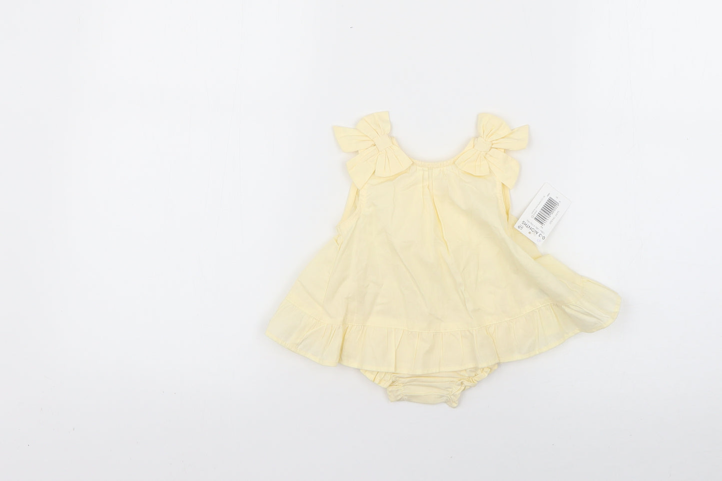 Matalan Baby Yellow   T-Shirt Dress  Size 0-3 Months