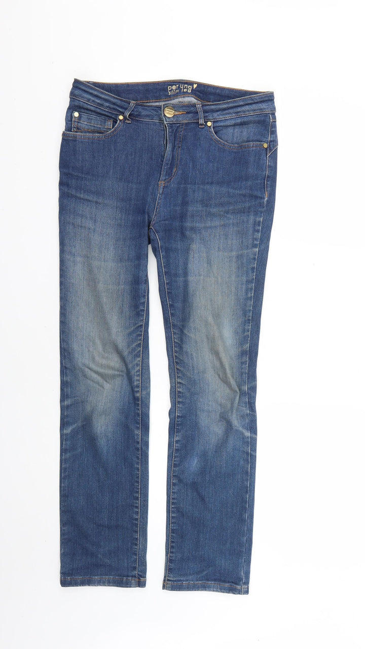 Marks and Spencer Womens Blue Skinny Jeans Size 8 L26 in