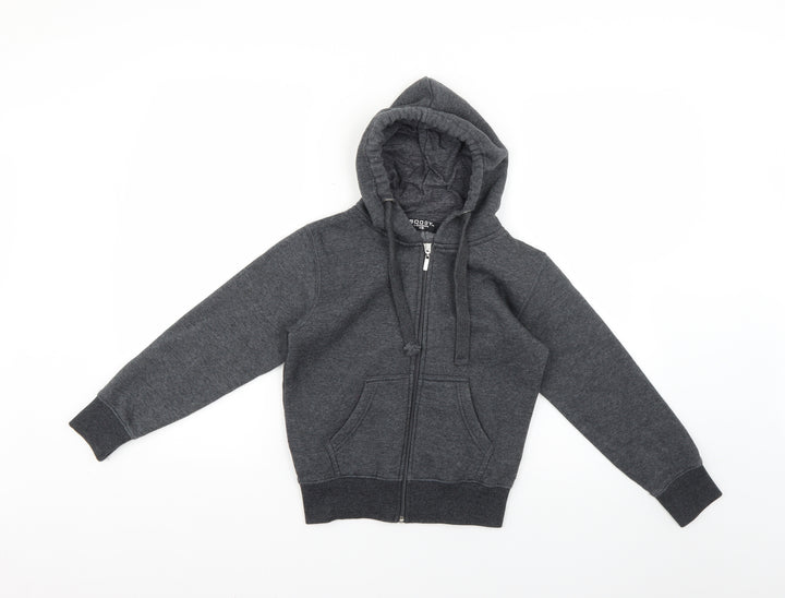 boogy london Boys Grey Full Zip Hoodie Size 7-8 Years