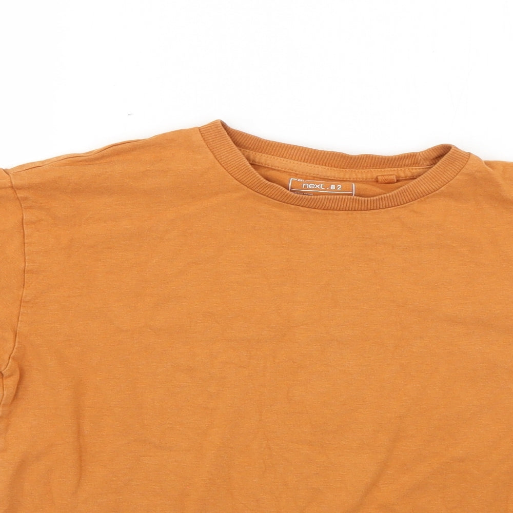 NEXT Boys Orange   Basic T-Shirt Size 9 Years