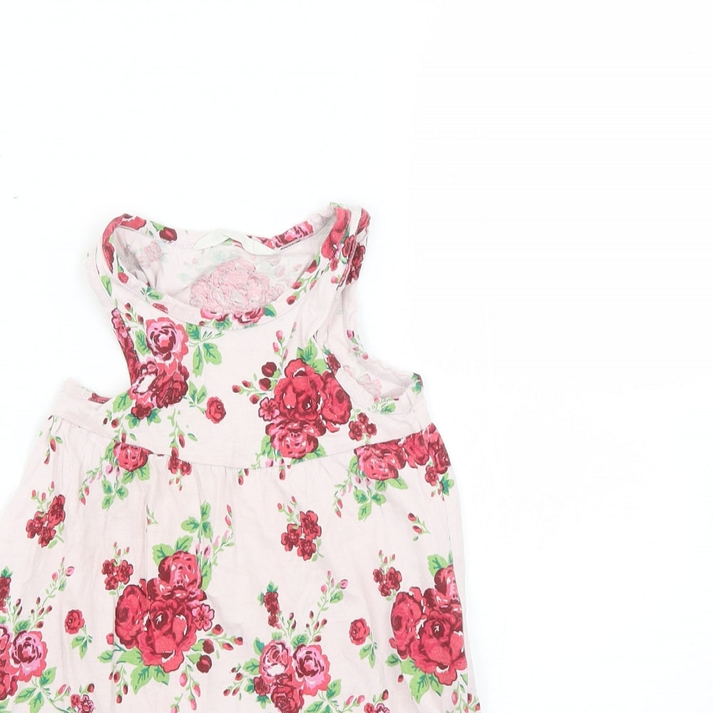 H&M Girls Multicoloured Floral  Fit & Flare  Size 3-4 Years