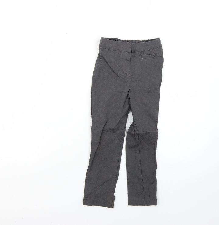 George Girls Grey   Chino Trousers Size 3-4 Years - school wear