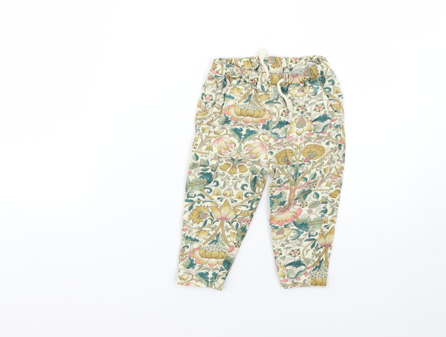 NEXT Baby Multicoloured Floral  Cropped Trousers Size 9-12 Months