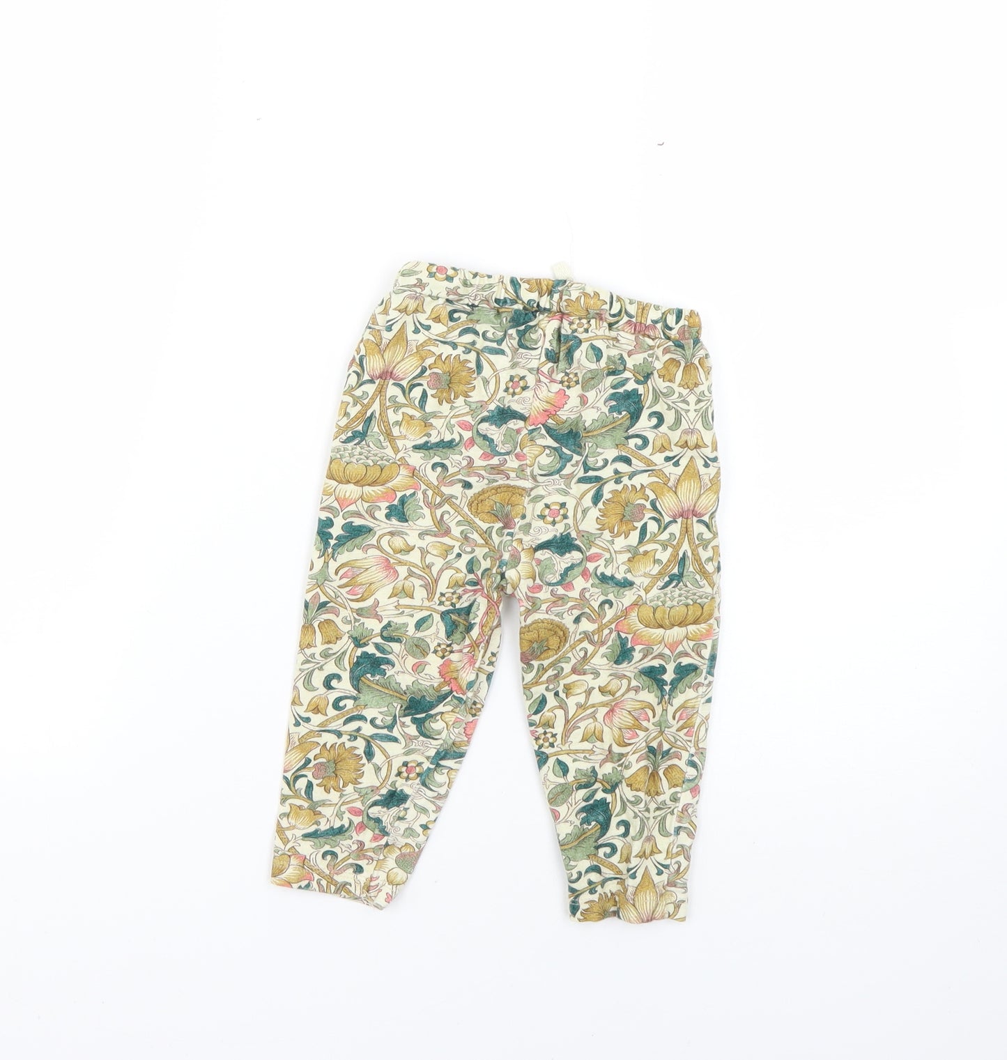 NEXT Baby Multicoloured Floral  Cropped Trousers Size 9-12 Months