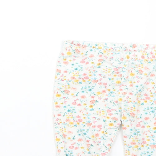 numeg Baby Multicoloured Floral  Cropped Leggings Size 6-9 Months