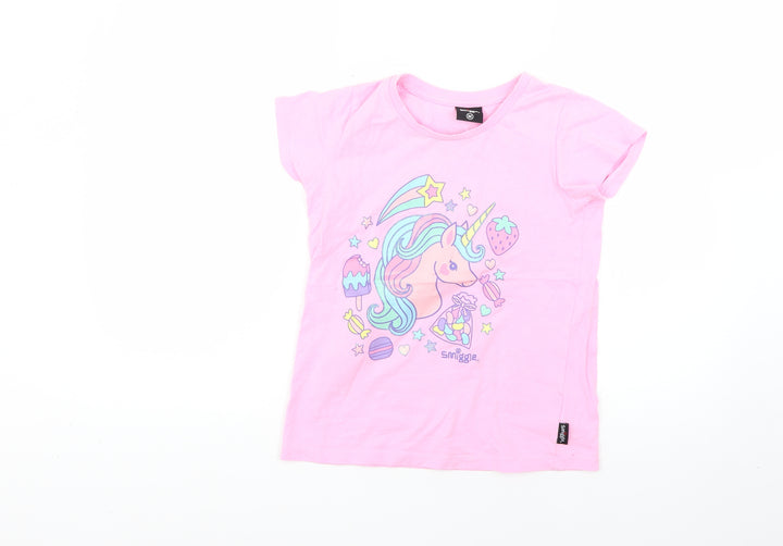 Smiggle Girls Pink   Basic T-Shirt Size M