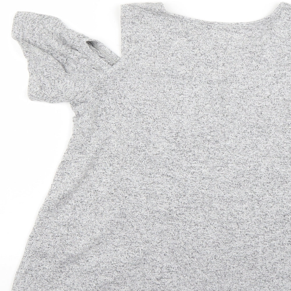 abercrombie Girls Grey   Basic T-Shirt Size 13-14 Years