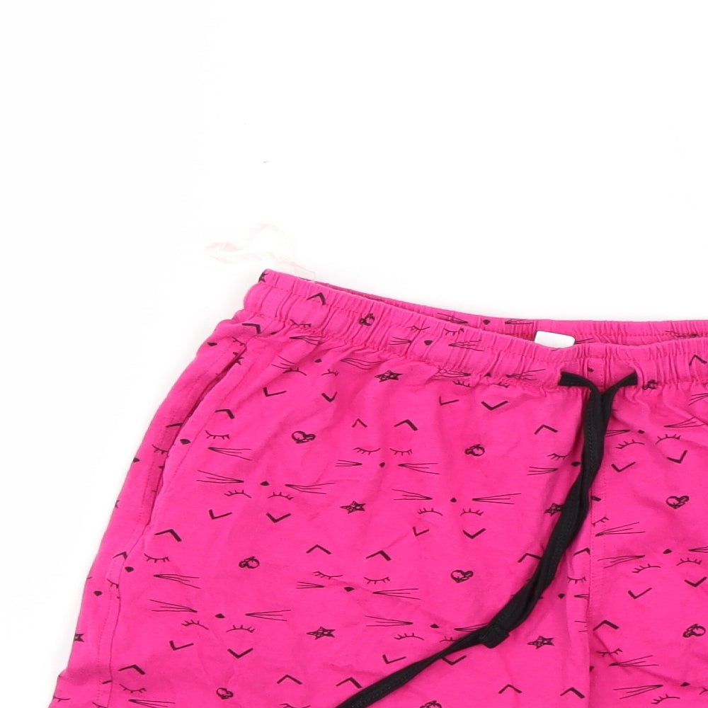 Juliet Womens Pink Geometric   Pyjama Pants Size M