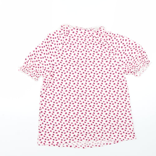 Marks and Spencer Womens Multicoloured Floral  Basic T-Shirt Size 8