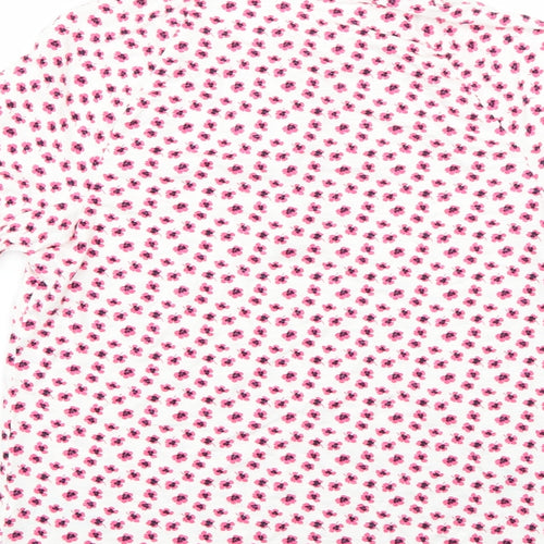 Marks and Spencer Womens Multicoloured Floral  Basic T-Shirt Size 8