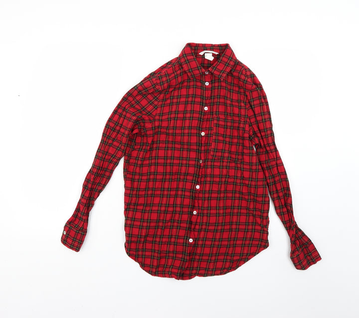 H&M Mens Multicoloured Check Button-Up Size 34