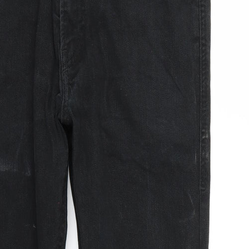 thommer Mens Black   Straight Jeans Size 32 L28 in