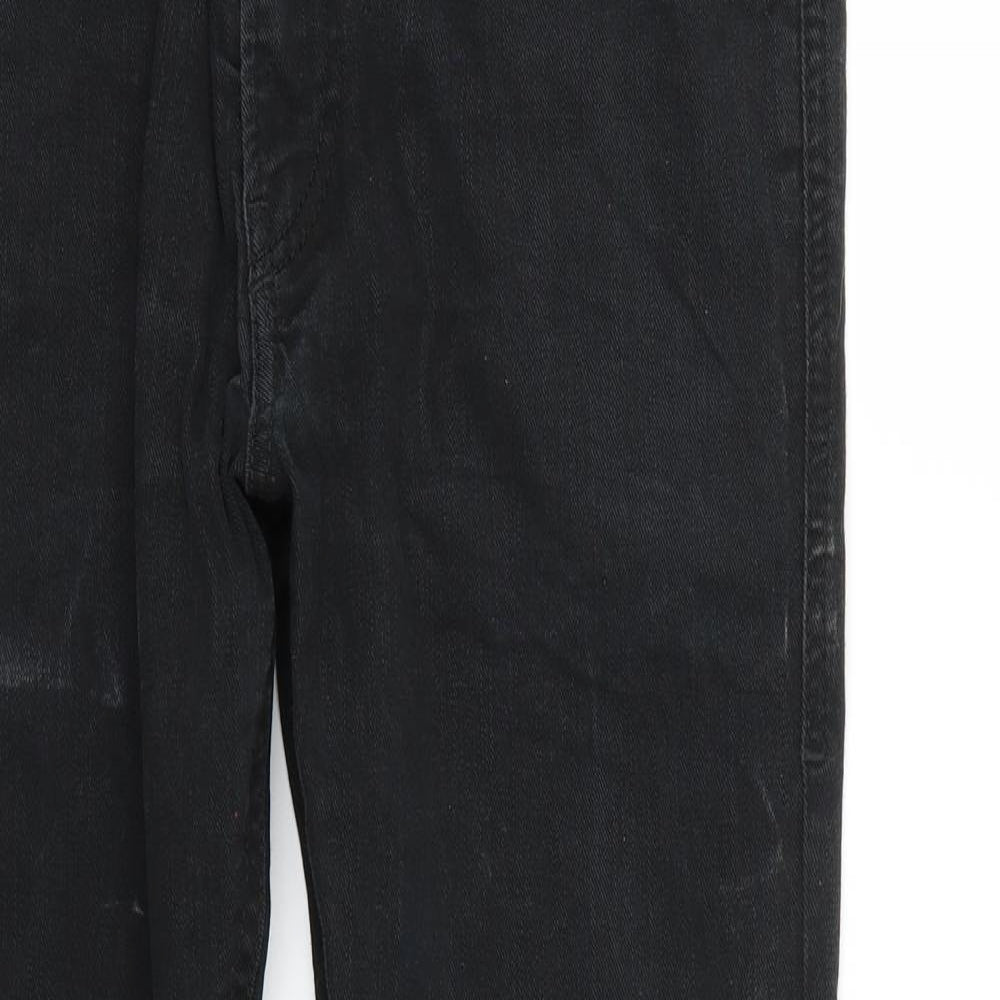 thommer Mens Black   Straight Jeans Size 32 L28 in